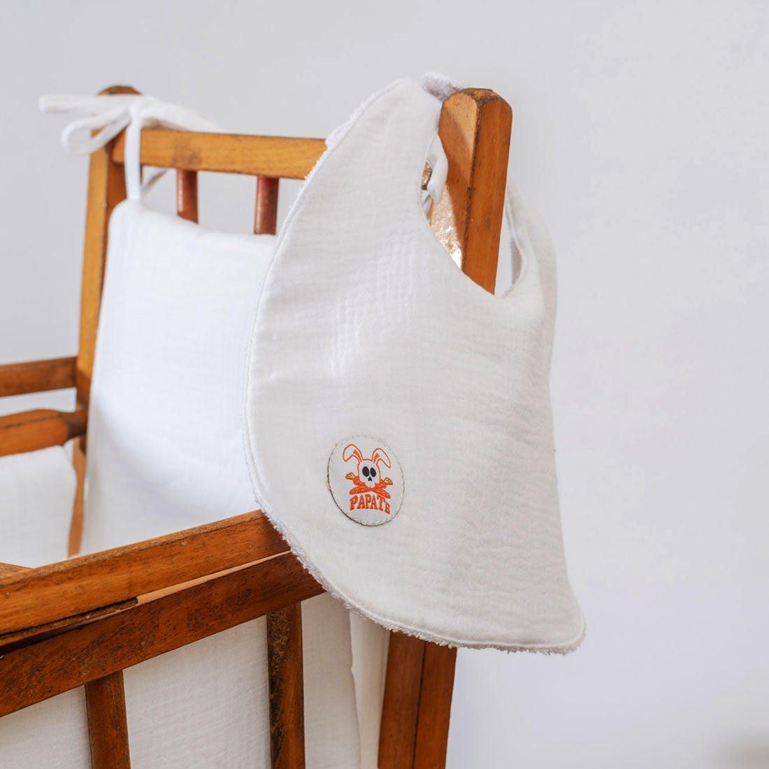 Organic Cotton Bib - White